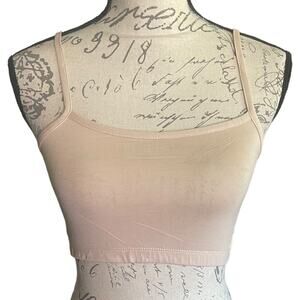 Beige Girls Crop Top Tank Size X-Large